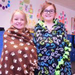 girls in blankets